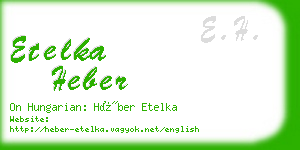 etelka heber business card